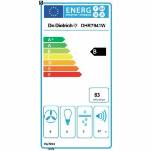 Dekorative Wandhaube 90cm 67db 519m3/h Weiß – Dhr7941w – De Dietrich 6